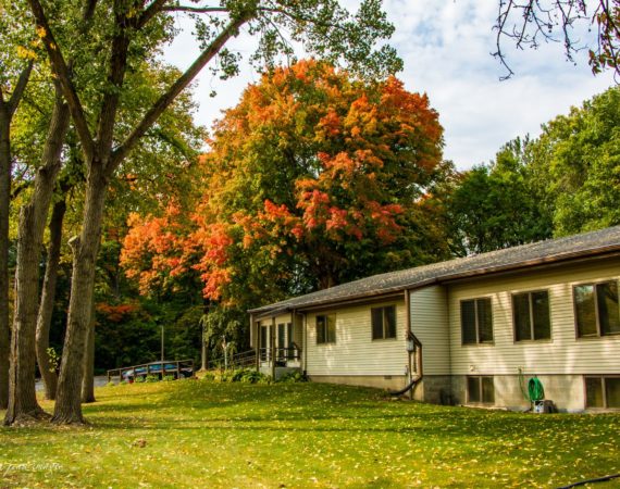 Chisago City, MN south view of the residence.